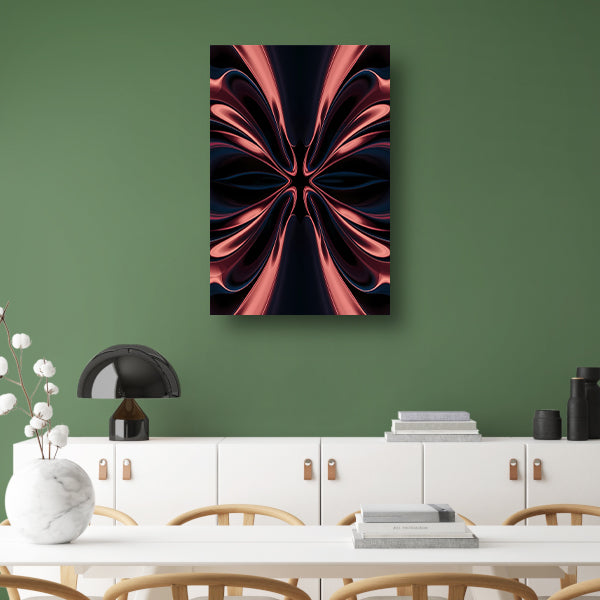 Dynamische abstracte digitale kunst met patronen acrylglas