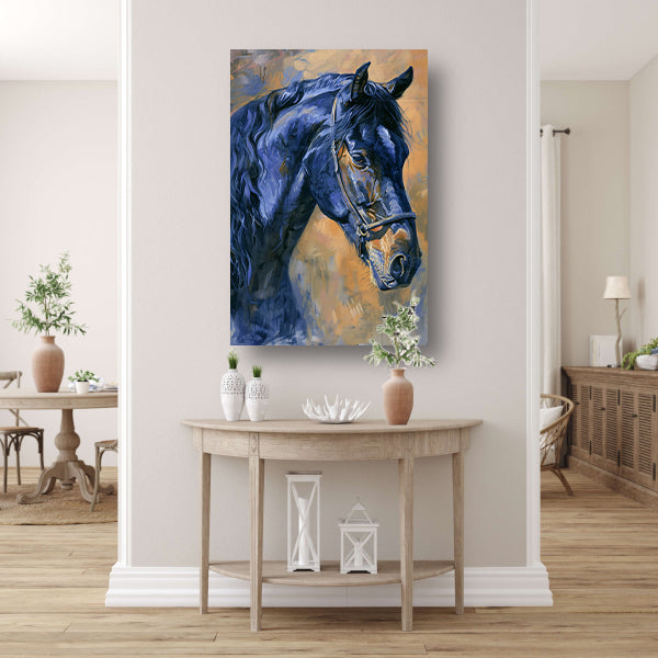 Realistisch schilderij van een prachtig paard canvas