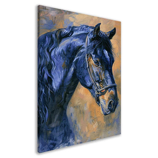 Realistisch schilderij van een prachtig paard canvas
