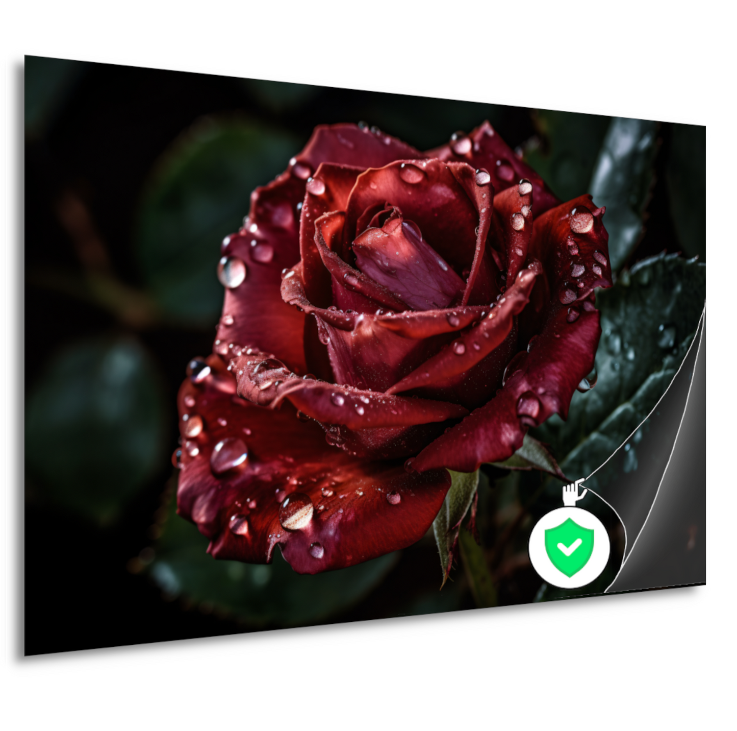 Rozen in ochtendgloren poster