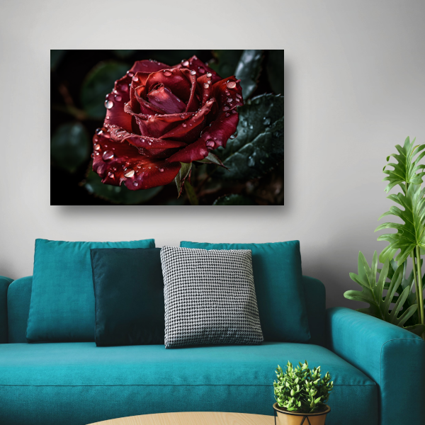 Rozen in ochtendgloren acrylglas