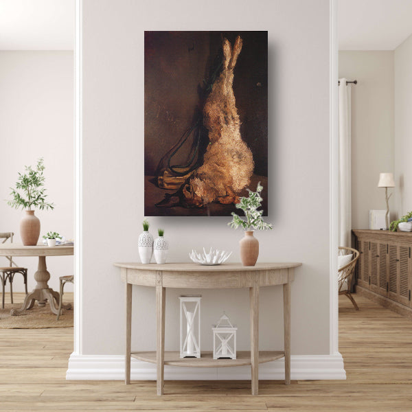 Konijn - Édouard Manet canvas met baklijst
