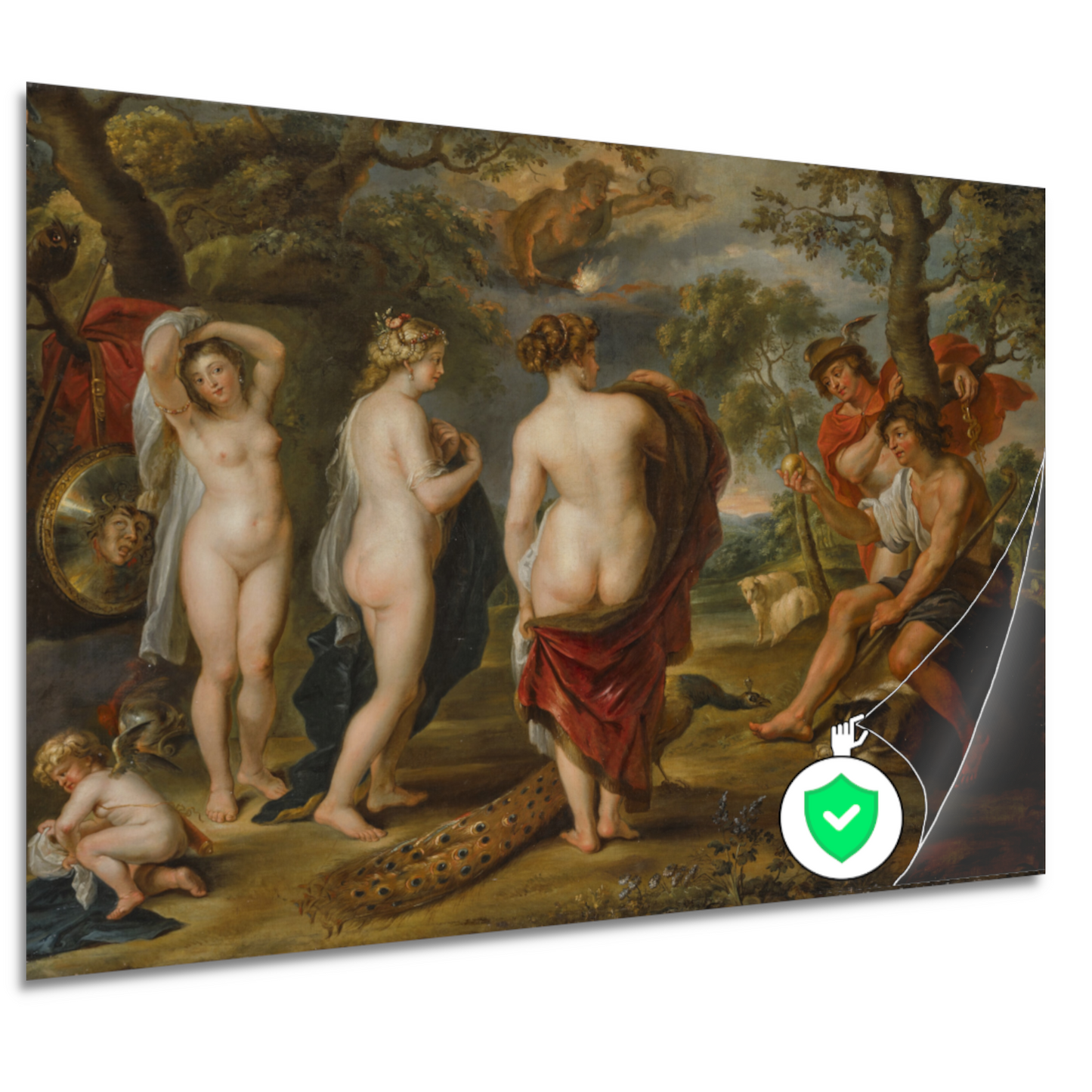 Het oordeel van Parijs - Peter Paul Rubens poster