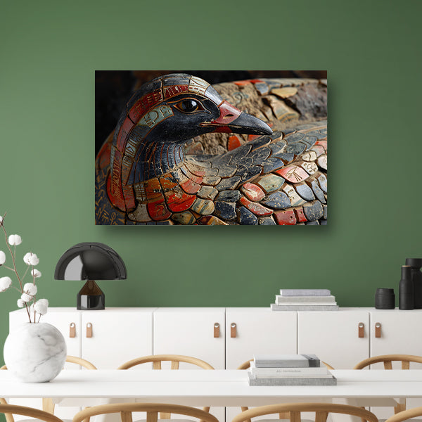Minimalistisch Abstract Vogel canvas