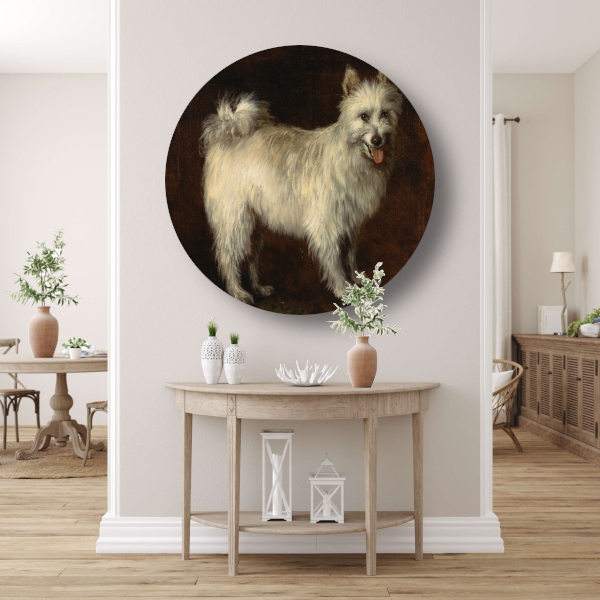 Spits Hond - Thomas Gainsborough aluminium muurcirkel