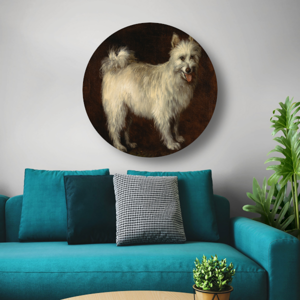Spits Hond - Thomas Gainsborough aluminium muurcirkel