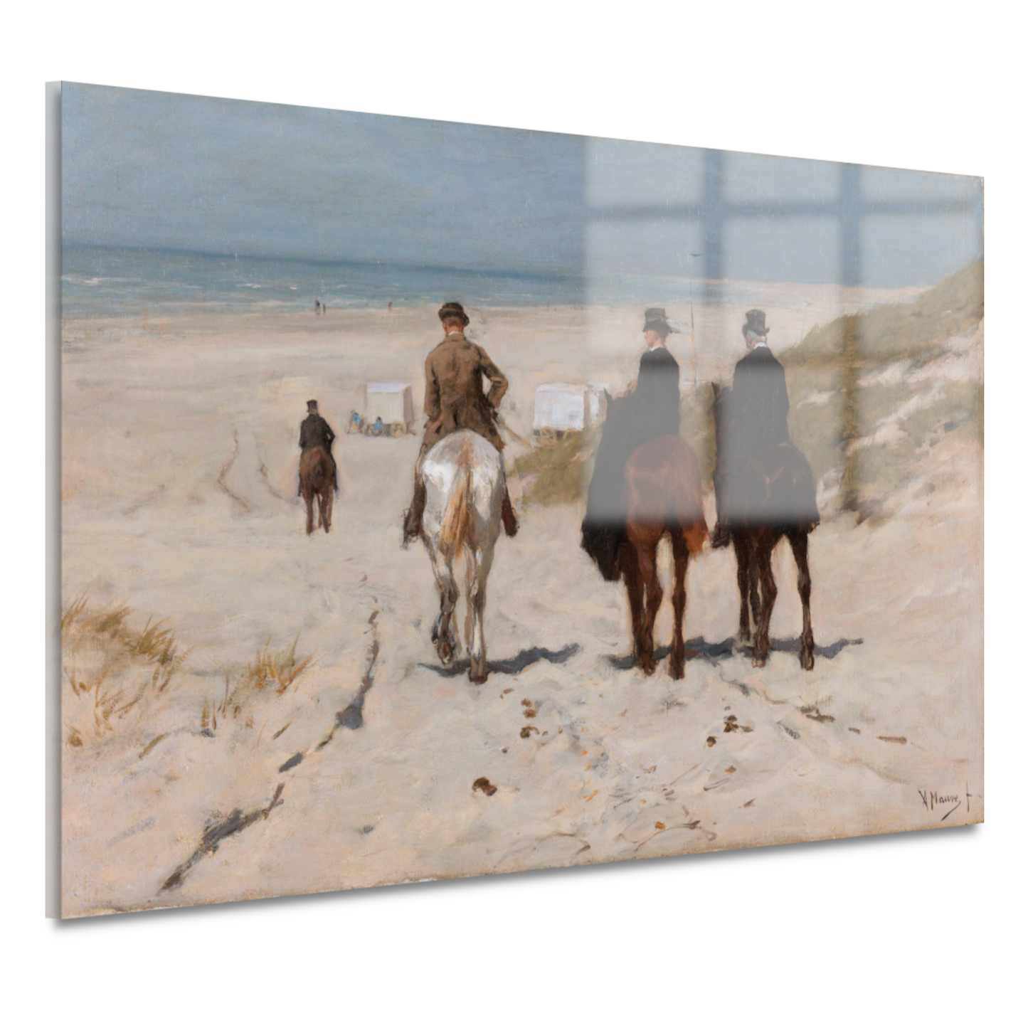 Morgenrit langs het strand - Anton Mauve acrylglas