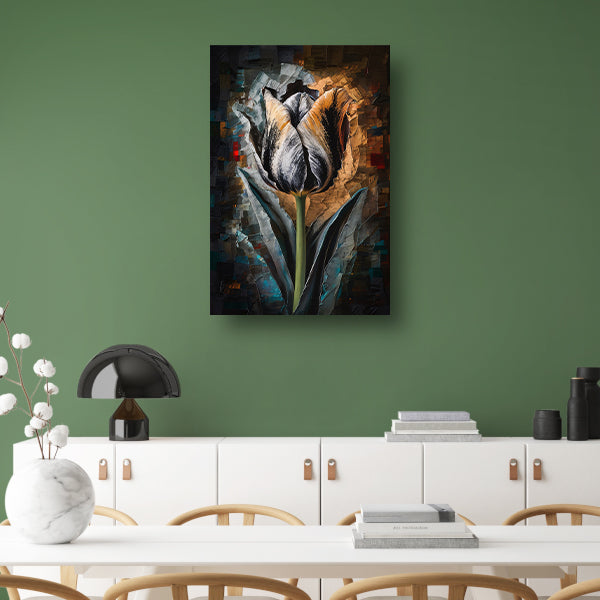 Abstract Expressionistisch Tulpontwerp in Kleur acrylglas
