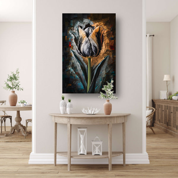 Abstract Expressionistisch Tulpontwerp in Kleur acrylglas