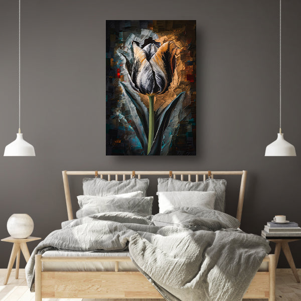 Abstract Expressionistisch Tulpontwerp in Kleur acrylglas