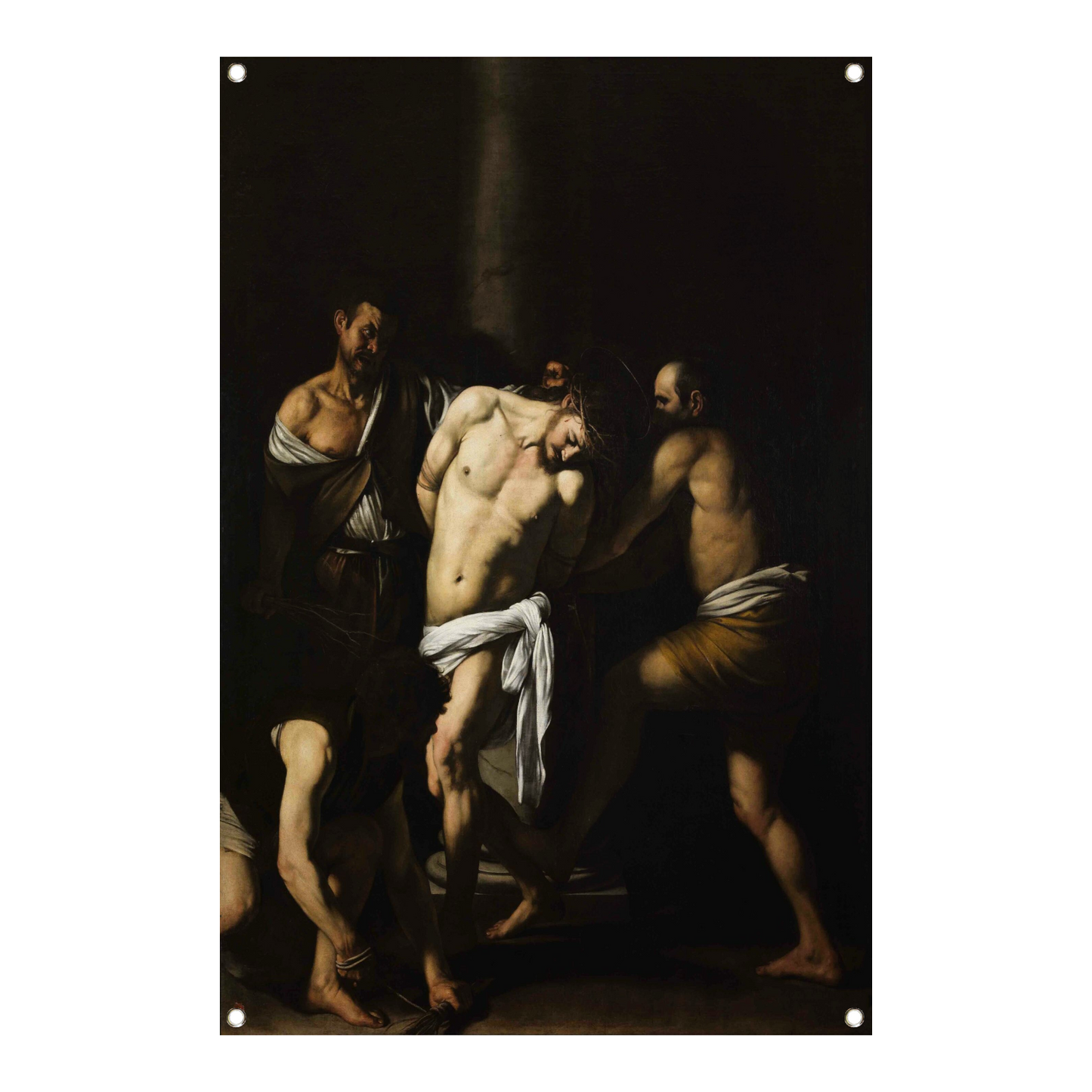 De geseling van Christus - Caravaggio tuinposter