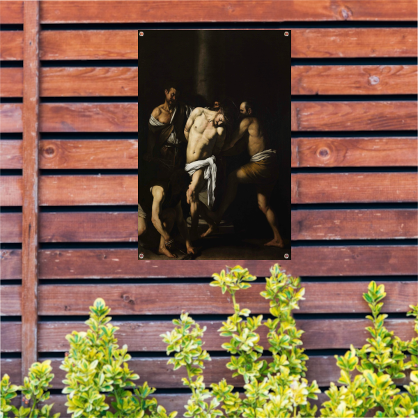 De geseling van Christus - Caravaggio tuinposter