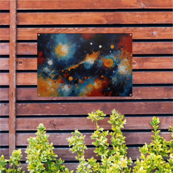 Dans der Kleuren in Kosmisch Licht tuinposter