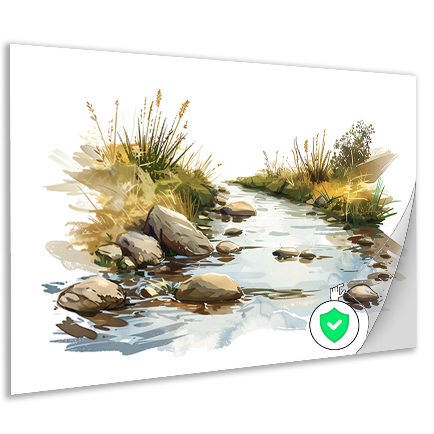 Rustige Kreek in het Landschapposter