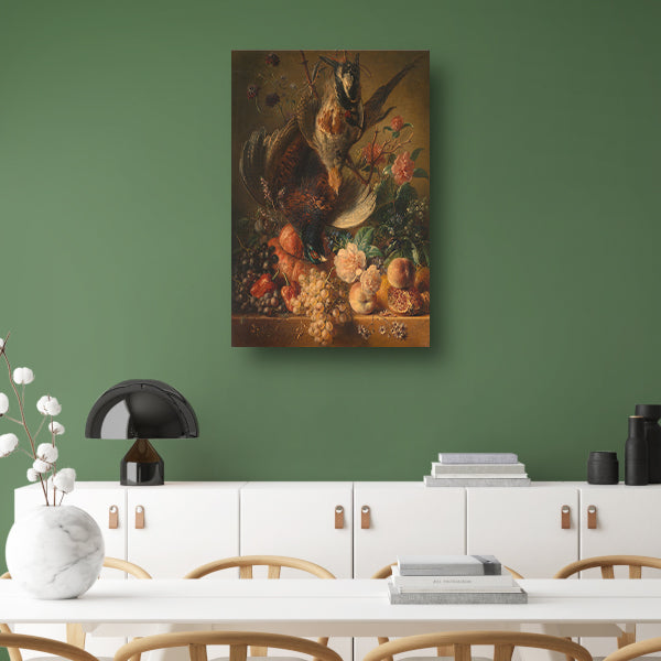 Bloemen en gevogelte - Georgius Jacobus Johannes van Os Acrylglas