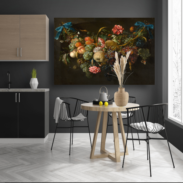 Guirlande van vruchten en bloemen - Jan Davidsz. de Heem canvas