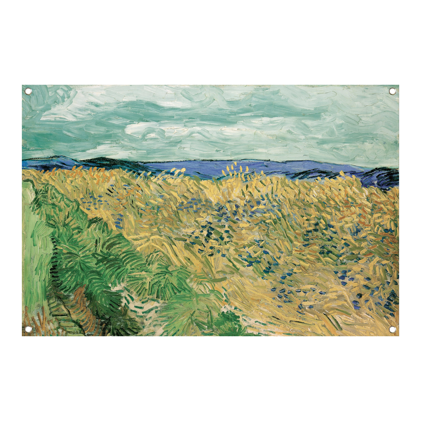 Tarweveld Met Korenbloemen - Vincent van Gogh tuinposter