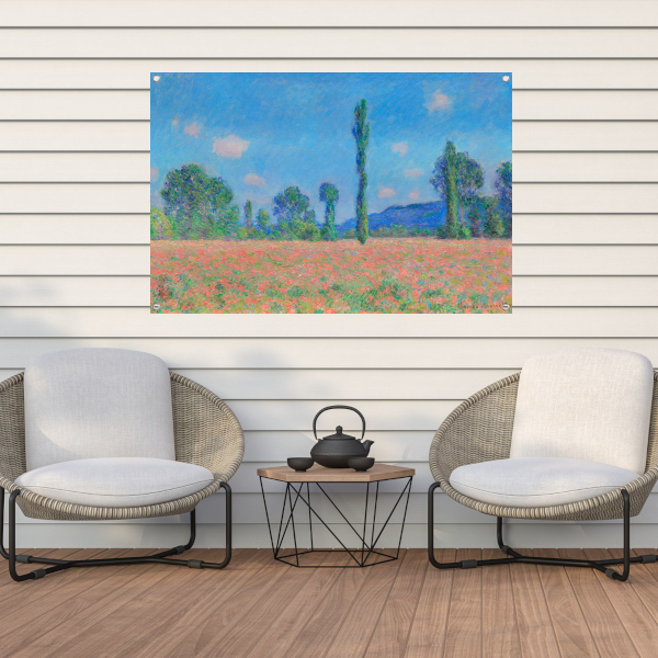 Papaverveld, Giverny - Claude Monet tuinposter