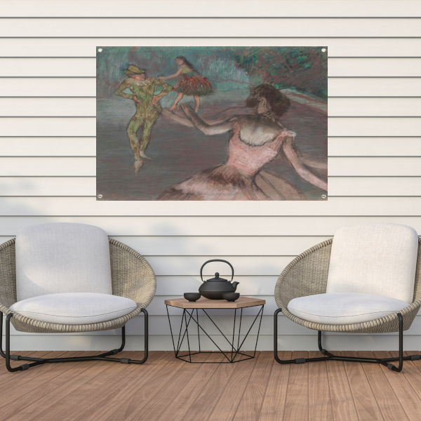Harlekijn en dansers - Edgar Degas tuinposter