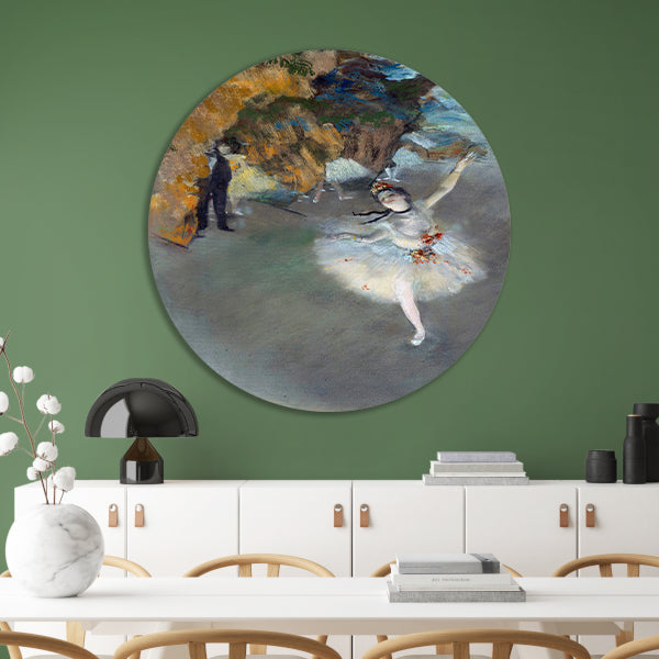 Ballet - Edgar Degas aluminium muurcirkel