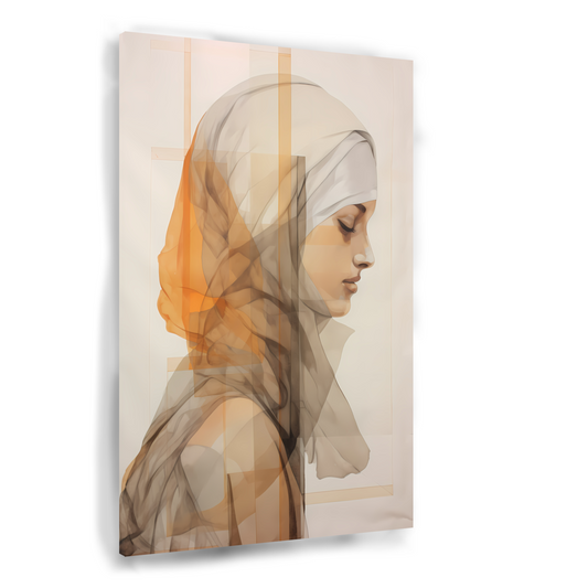 Gedachte in Gouden Stilte Acrylglas