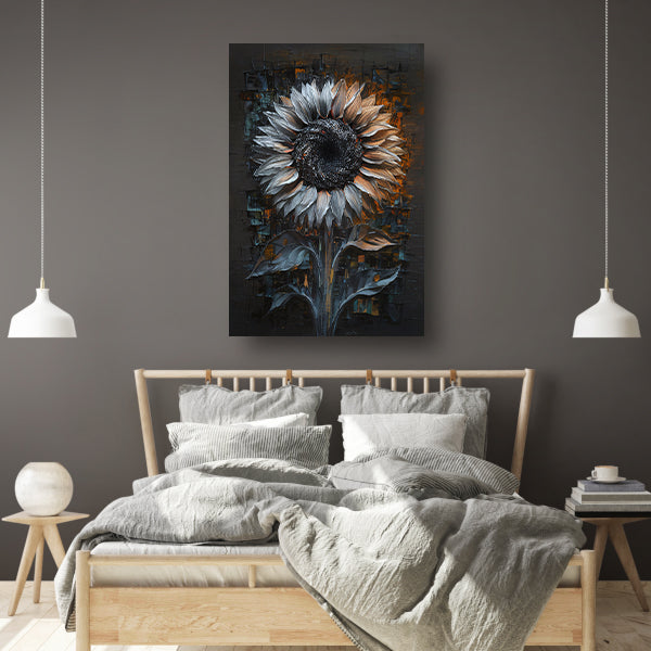 Abstracte Weergave van een Zonnebloem acrylglas
