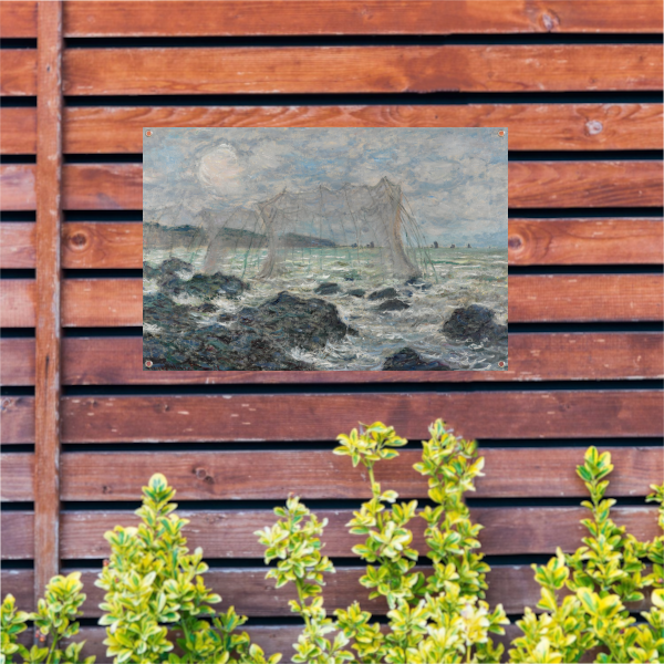 Visnetten in Pourville - Claude Monet tuinposter