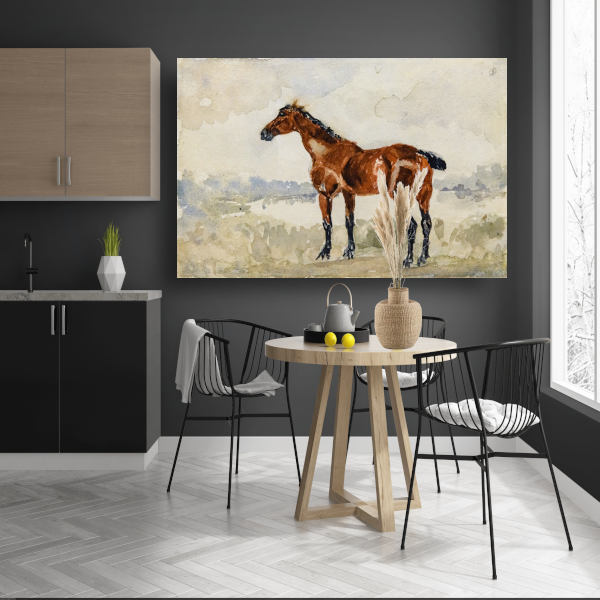 Rood paard - Henri de Toulouse-Lautrec acrylglas