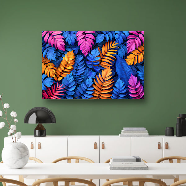Tropische Bladeren in Levendige Kleuren acrylglas