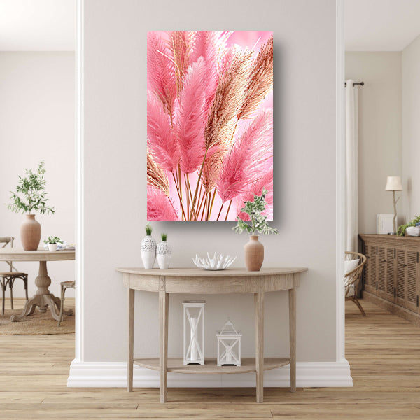 Zachte Roze Bloemen in Close-up acrylglas