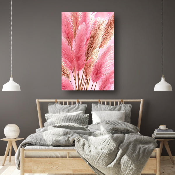 Zachte Roze Bloemen in Close-up acrylglas