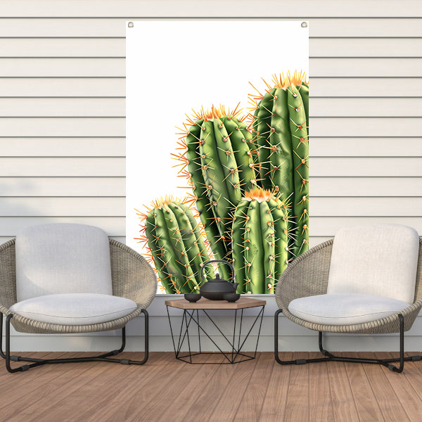 Hyperrealistische Print van Groene Cactussen tuinposter