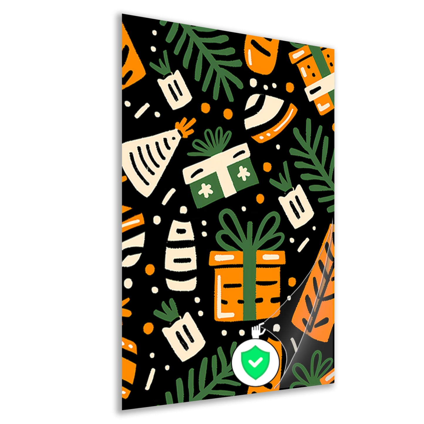 Kleurrijk Feestelijk Cadeau Patroon poster