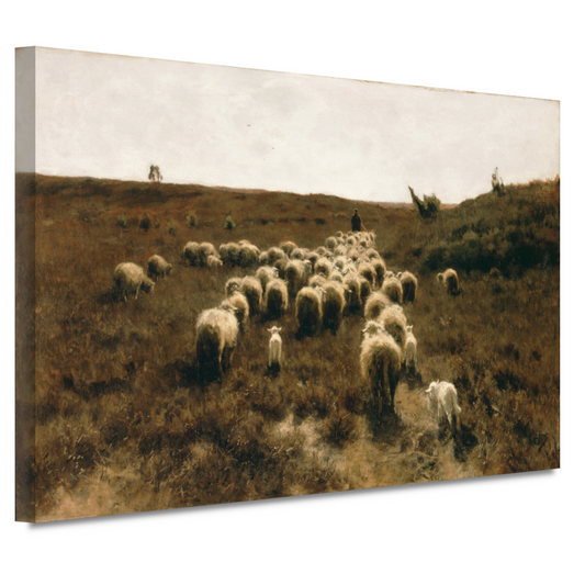 De terugkeer van de kudde, Laren - Anton Mauve canvas