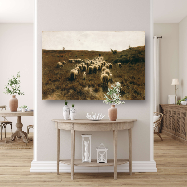 De terugkeer van de kudde, Laren - Anton Mauve acrylglas