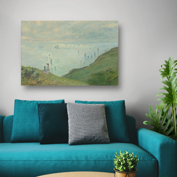 Kliffen bij Pourville - Claude Monet acrylglas