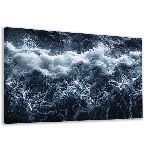 Impressionistische zeegolf canvas