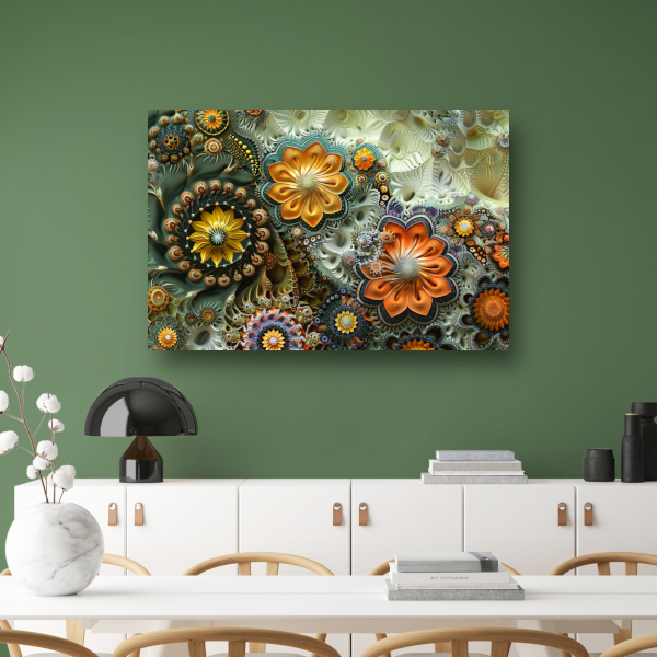 Minimalistische lijnenspel canvas