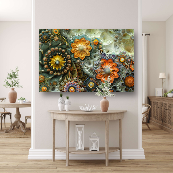Minimalistische lijnenspel canvas
