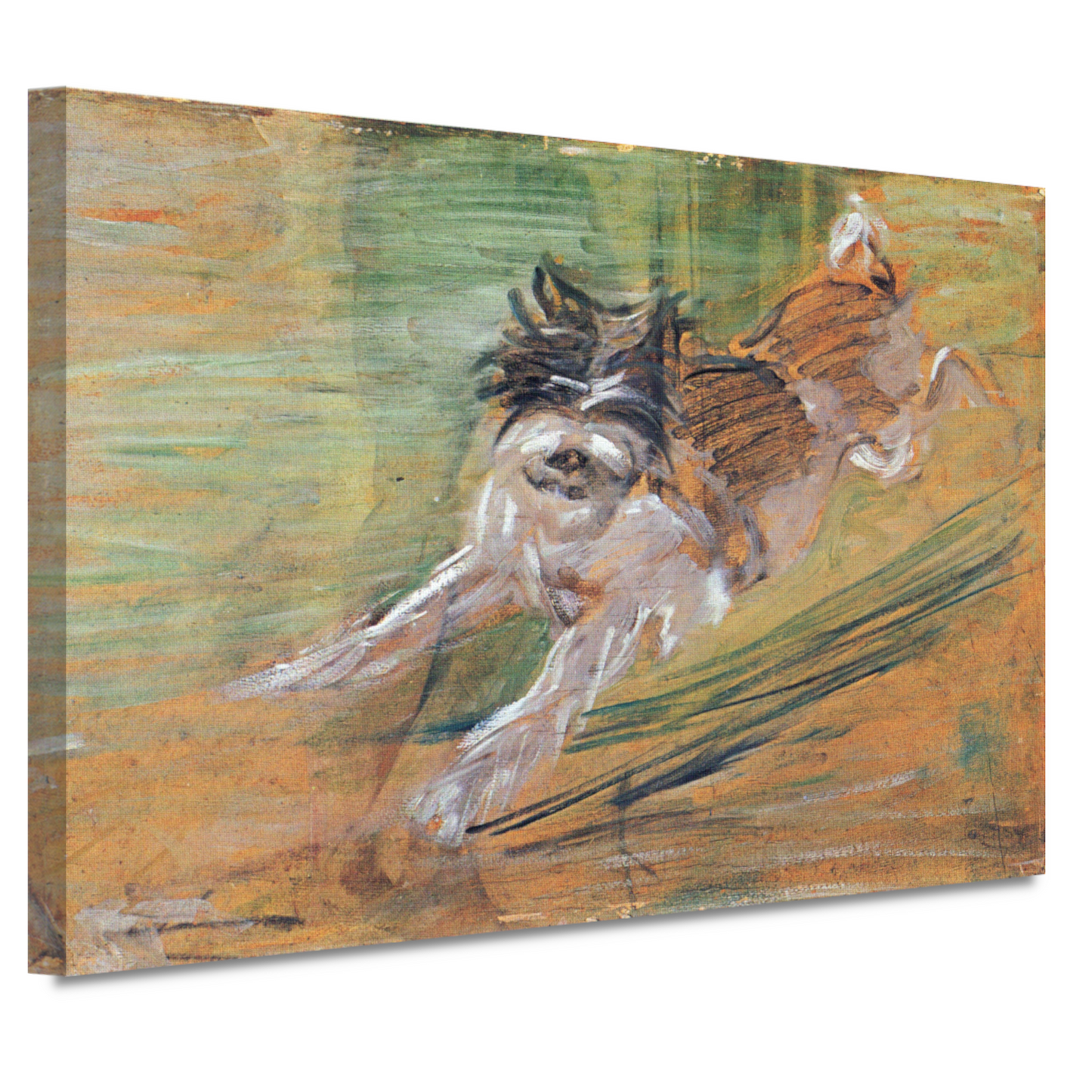 Springende Hond - Franz Marc canvas