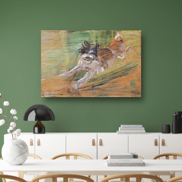 Springende Hond - Franz Marc canvas
