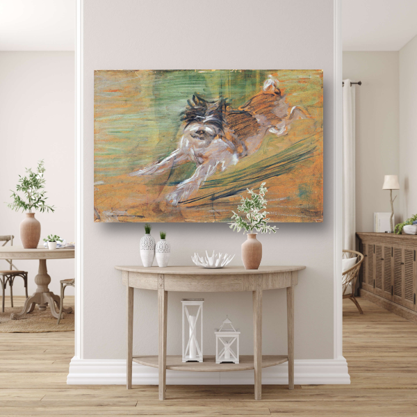Springende Hond - Franz Marc canvas