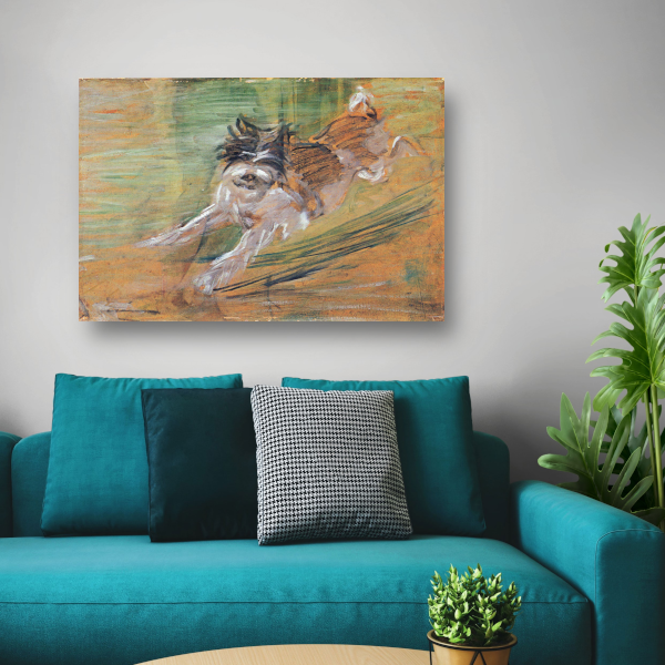 Springende Hond - Franz Marc canvas