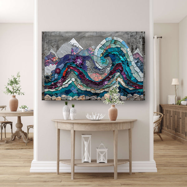 Abstract Vlekken Compositie canvas