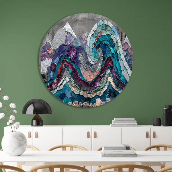 Abstract Vlekken Compositie forex muurcirkel