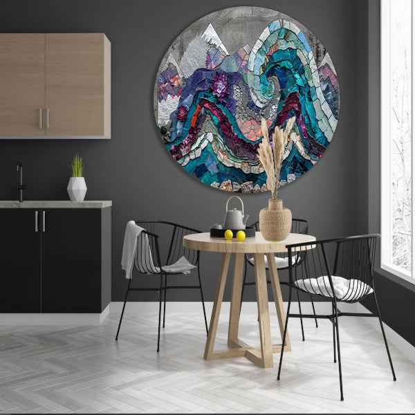 Abstract Vlekken Compositie forex muurcirkel