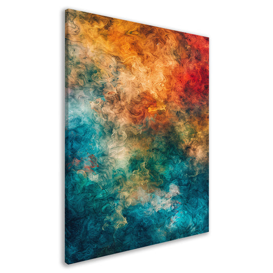 Abstract Explosie van Kleuren en Emoties canvas