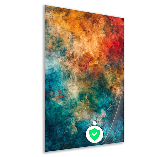 Abstract Explosie van Kleuren en Emoties poster