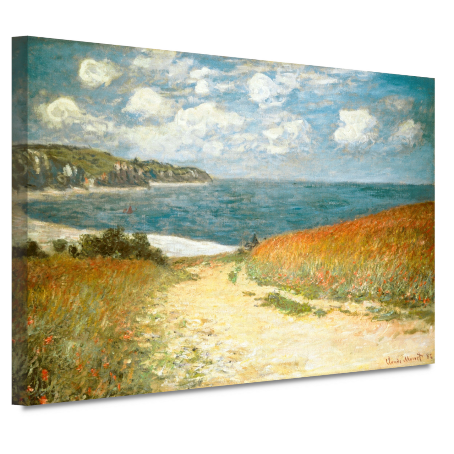 Pad in de tarwe bij Pourville - Claude Monet canvas