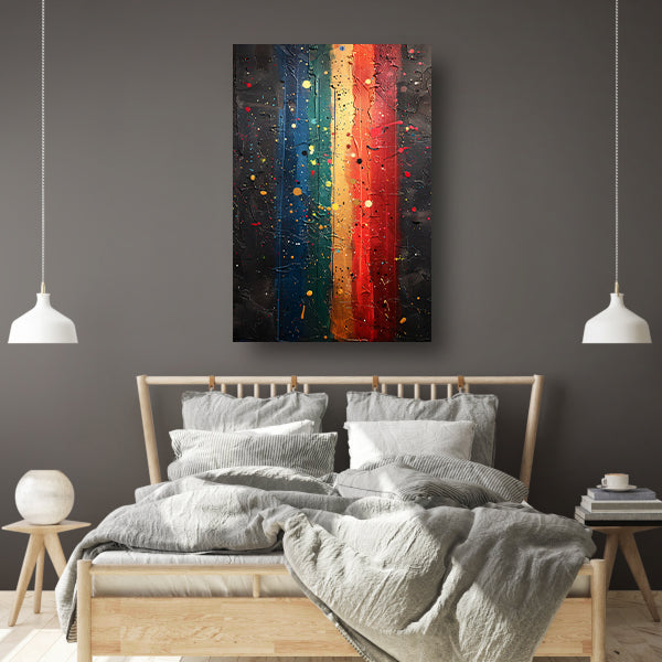 Abstract met levendige kleuren poster